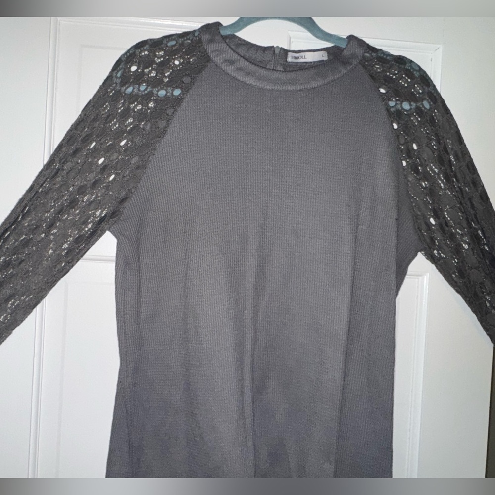 Boho Waffle Knit Blouse